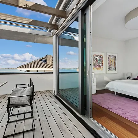 Sky - Exlusives Penthouse Mit Panoramameerblick, Dachterrasse Und Kamin Olpenitz